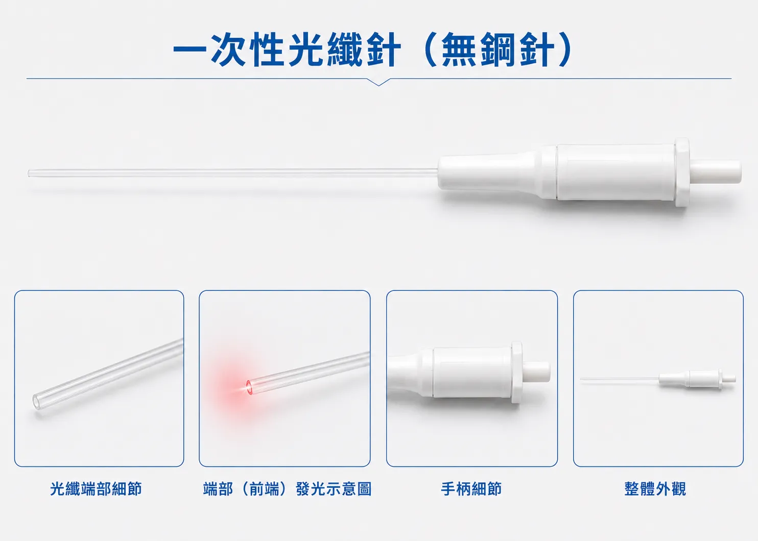 無鋼針式一次性光纖針