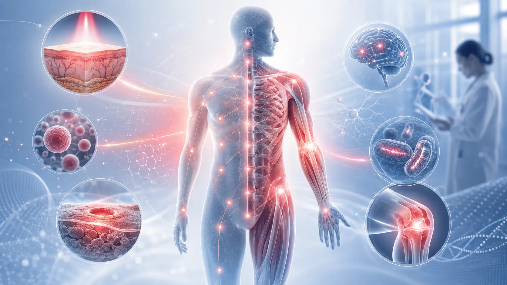 光生物調節臨床研究總覽示意